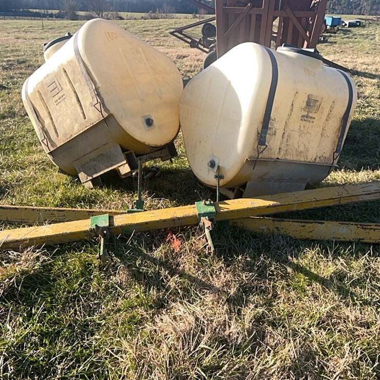 PAIR OF SADDLE TANKS WITH BRACKETS