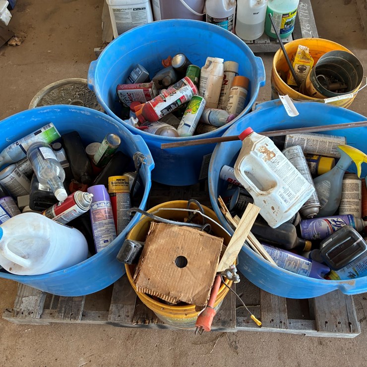 #17186 • Buckets Of Misc. Chemicals