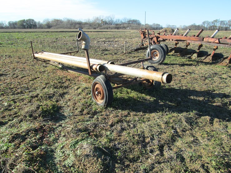 #35345-•-s/a-steel-pull-type-pipe-trailer-&-(3)-irrigation-pipes-image-2