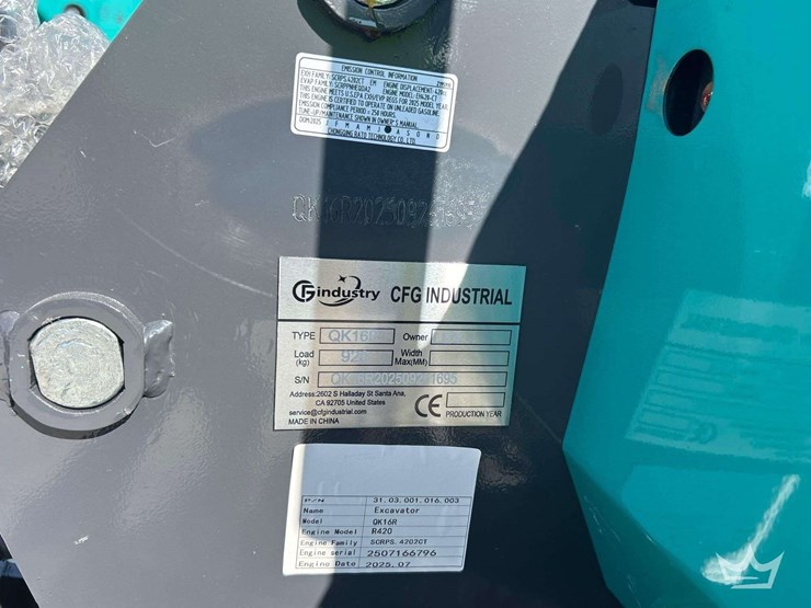 unused-2025-cfg-industrial-qk16r-mini-excavator-image-5