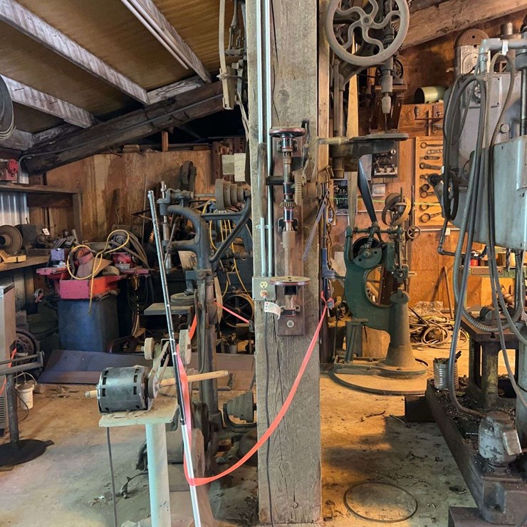 Drill Presses, Wheel Stretcher, Grinder