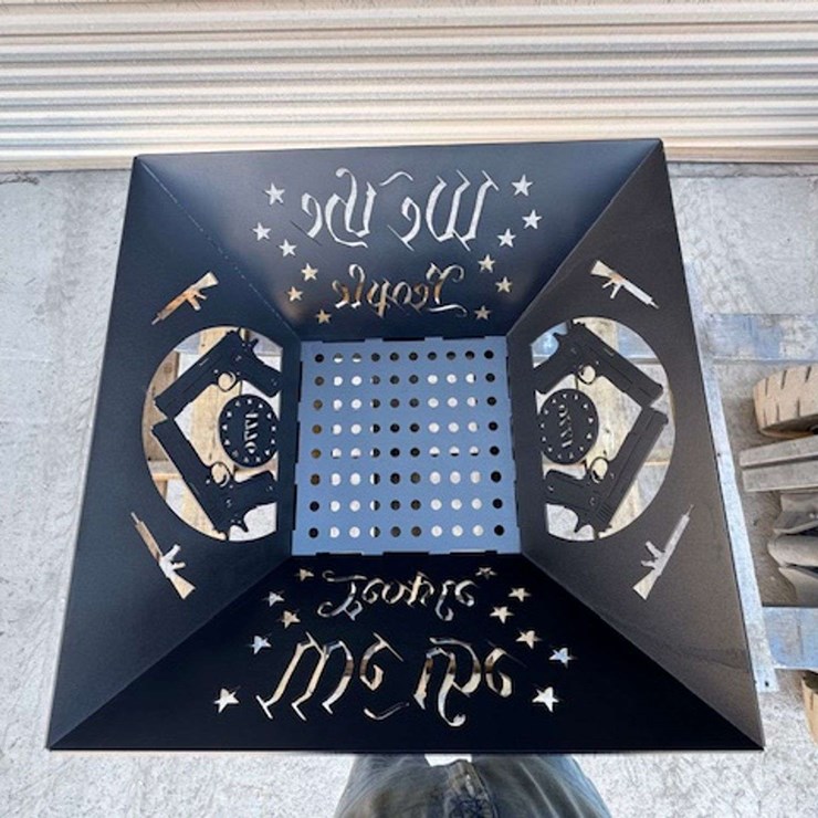 "WE THE PEOPLE" IRON FIRE PIT