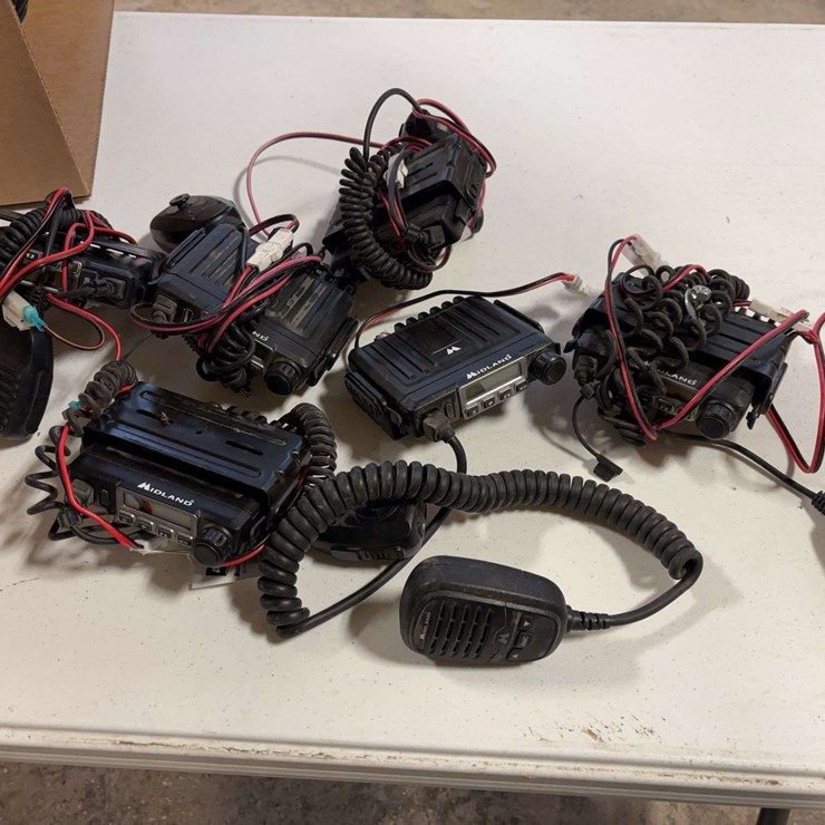 (6) Midland Radios & Antennas