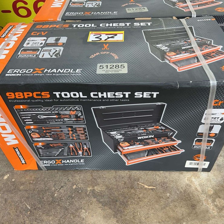 UNUSED 98pc WOKIN TOOL CHEST SET
