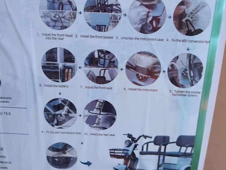 (1)-irgc40-mini-golf-cart---110v-unassembled---green-image-3