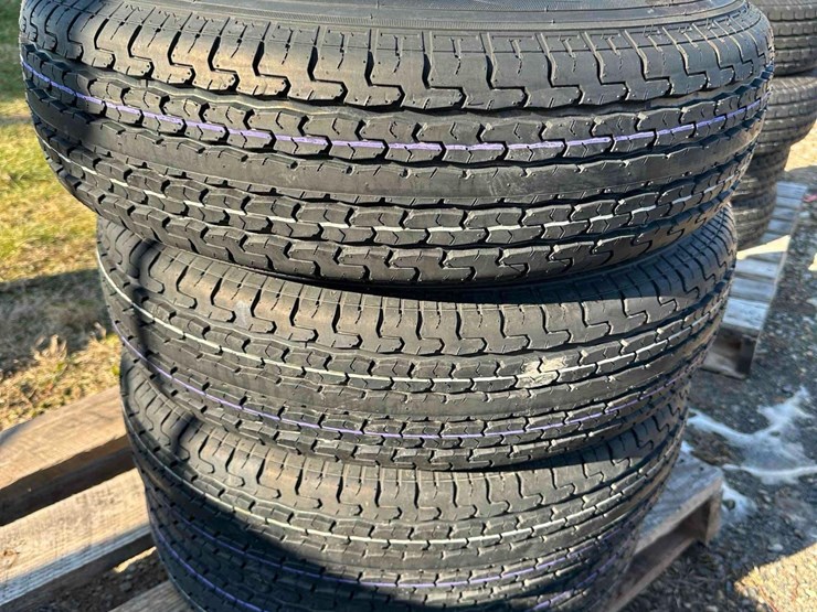 (4)-unused-st205/75r15-trailer-tires-image-1