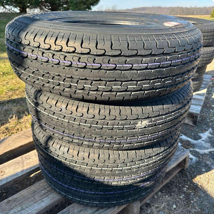 (4) Unused ST205/75R15 Trailer Tires