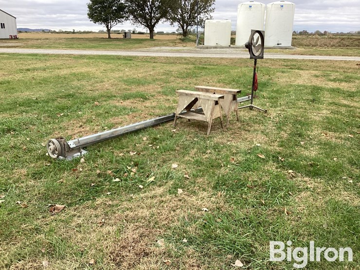 sweep-auger,-metal-saw-horses,-fan-image-1