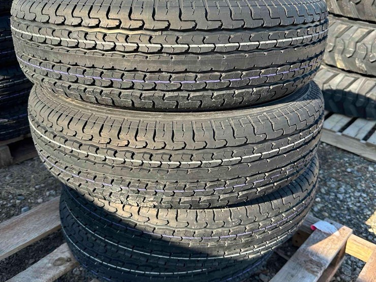 (4)-unused-st205/75r15-trailer-tires-image-1