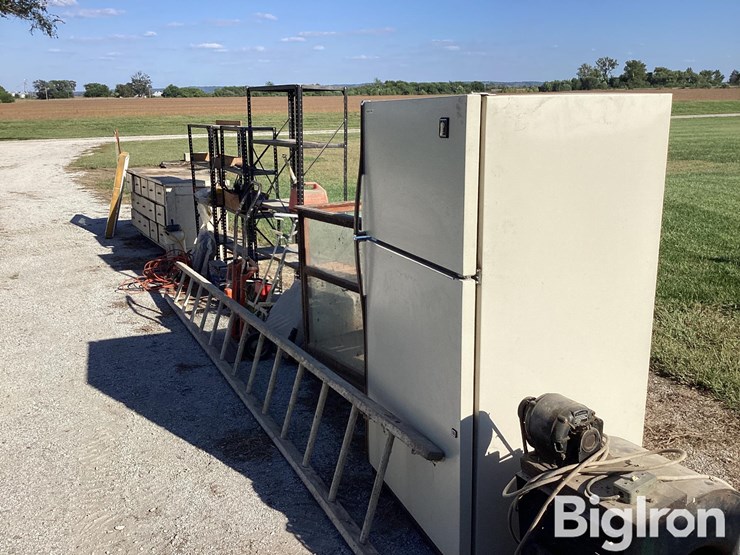 garage-cabinets,-tools,-shelving,-refrigerator,-fan,-miscellaneous-items-image-12