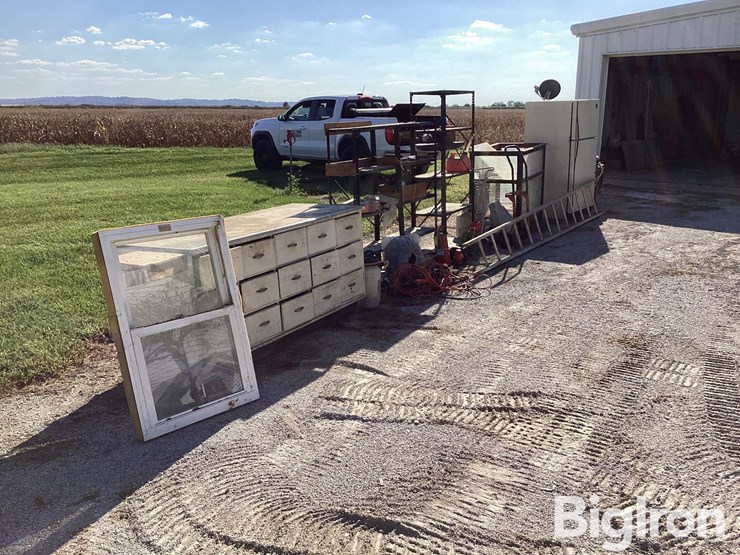 garage-cabinets,-tools,-shelving,-refrigerator,-fan,-miscellaneous-items-image-3
