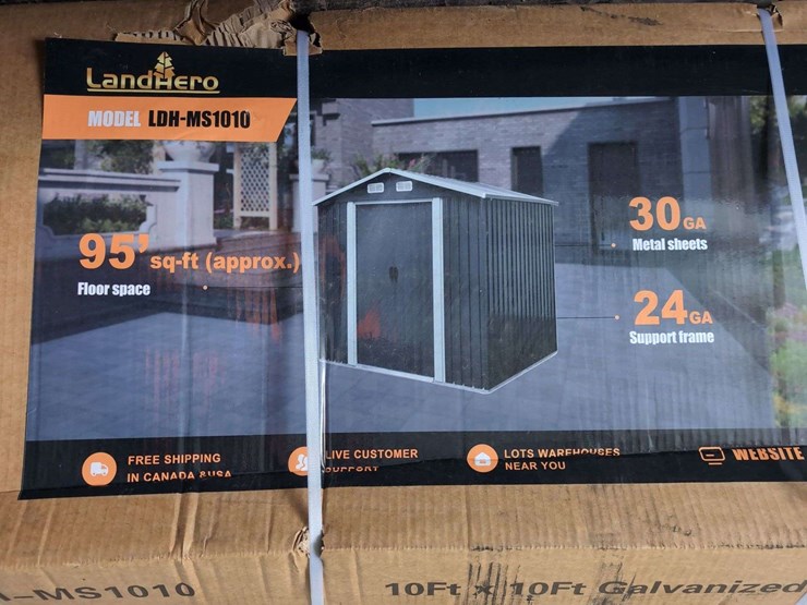 (1)-landhero-10'-x-10'-galvanized-apex-roof-metal-shed---ldh-ms1010-image-2