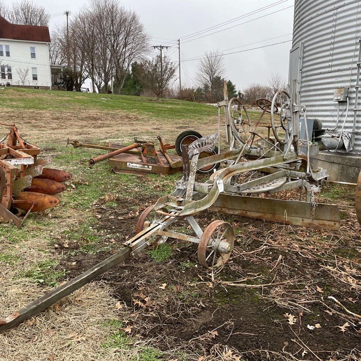 Western Wheel Scraper on Steel
