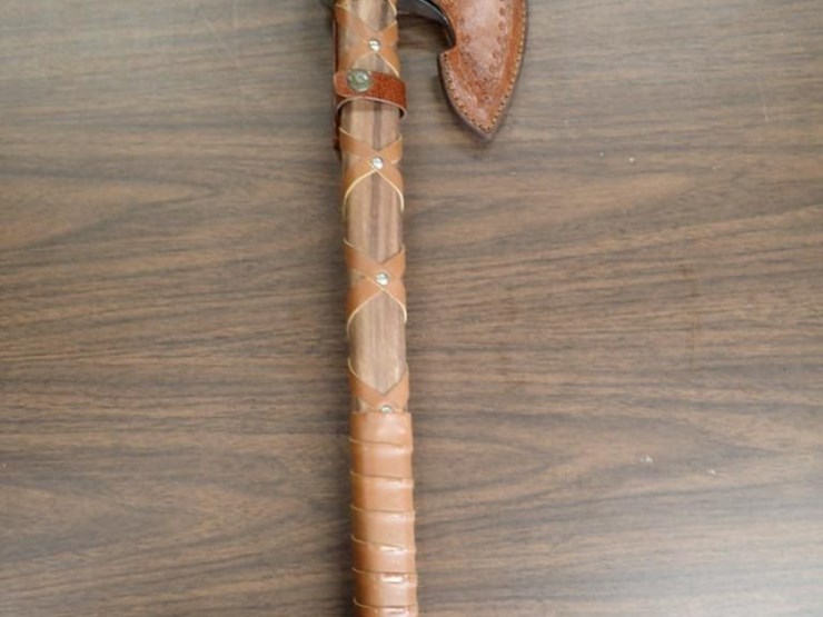 custom-hand-forged-viking-axe-w/-sheath---tag-#-9632-image-4