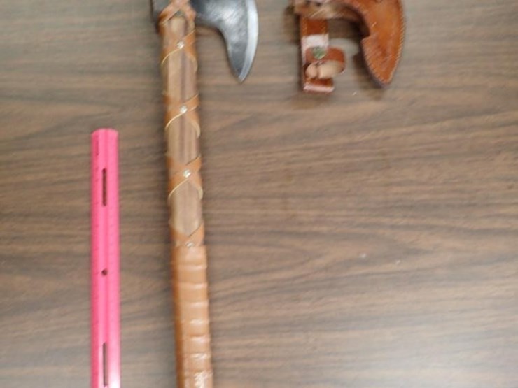 custom-hand-forged-viking-axe-w/-sheath---tag-#-9632-image-1