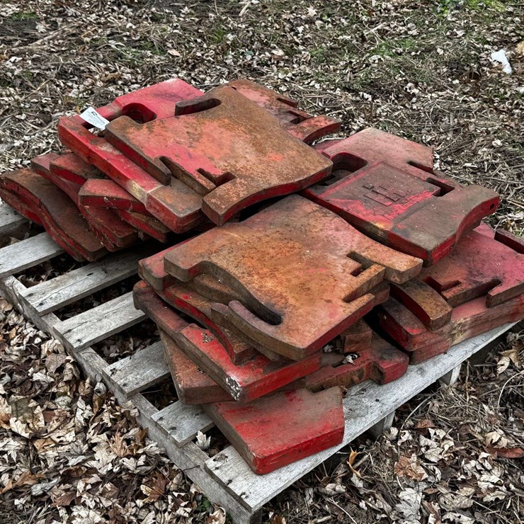 Pallet of International Harvester and Misc. Suitcase Weights