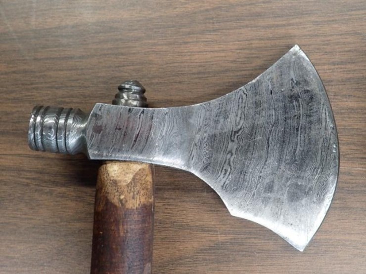 custom-hand-forged-viking-axe-w/-sheath---tag-#-9636-image-2