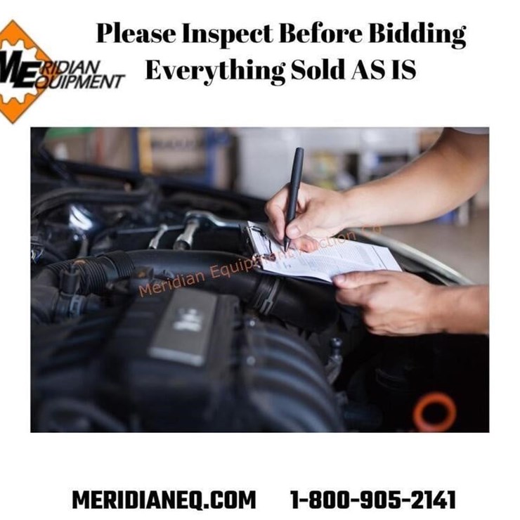 Please Inspect. AS-IS WHERE IS.