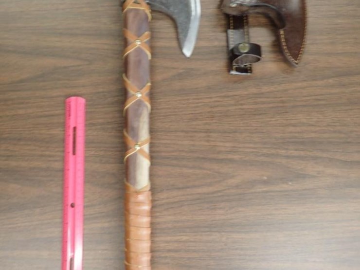 custom-hand-forged-viking-axe-w/-sheath---tag-#-9637-image-1