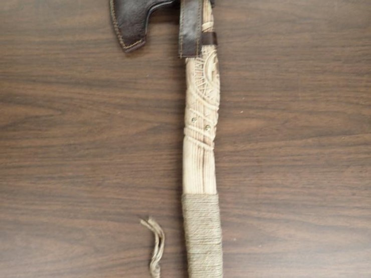 custom-hand-forged-viking-axe-w/-sheath---tag-#-9633-image-5