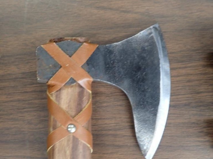 custom-hand-forged-viking-axe-w/-sheath---tag-#-9632-image-2
