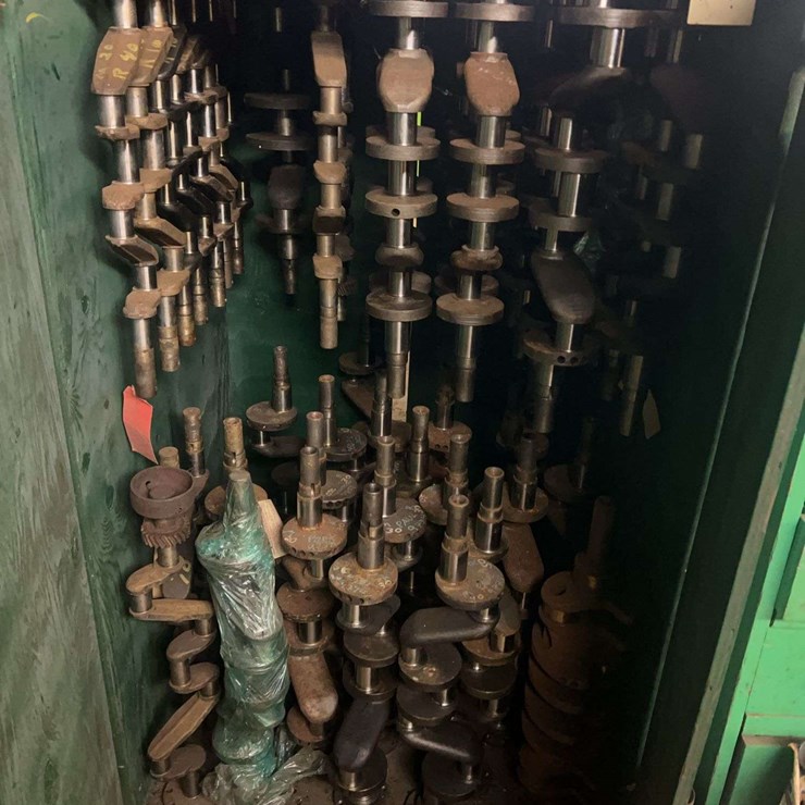 Cabinet Full Of Crankshafts