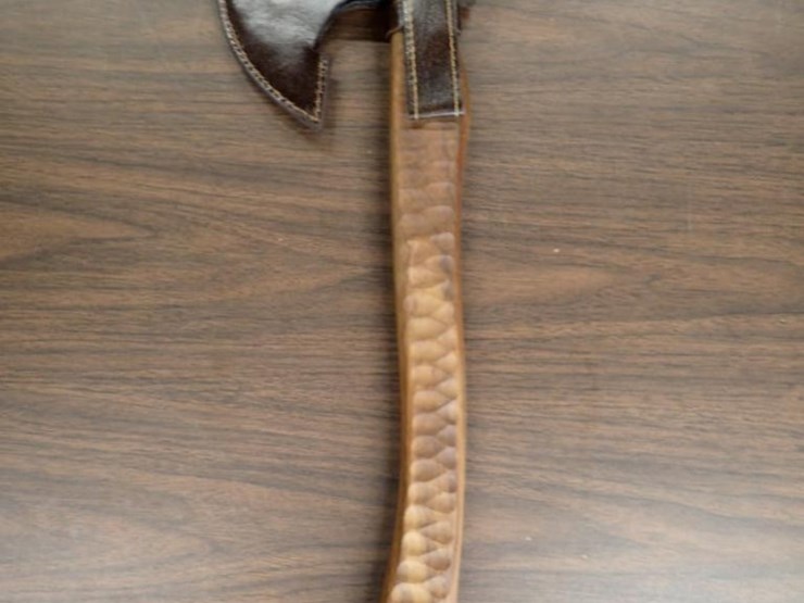 custom-hand-forged-viking-axe-w/-sheath---tag-#-9635-image-5