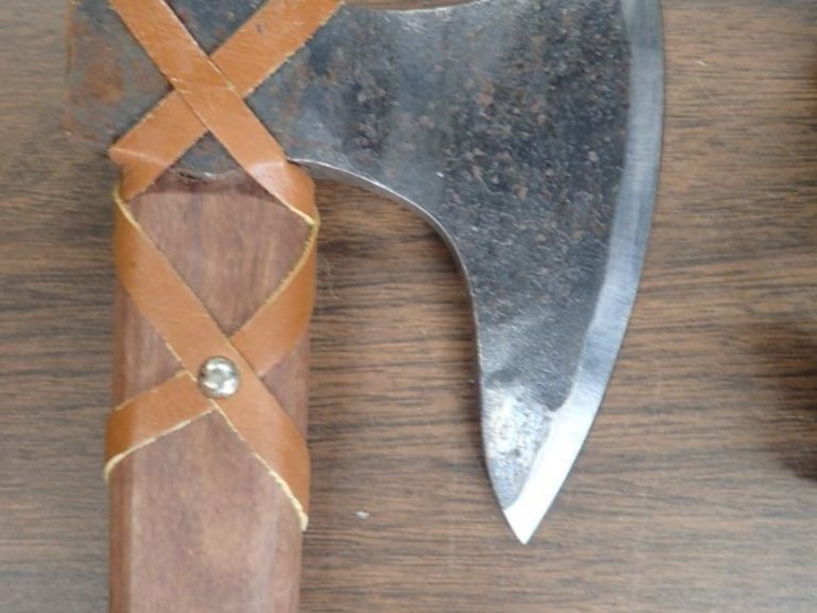 custom-hand-forged-viking-axe-w/-sheath---tag-#-9634-image-2