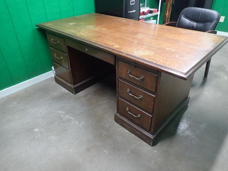 7-drawer-wood-desk---tag-#6600-image-2