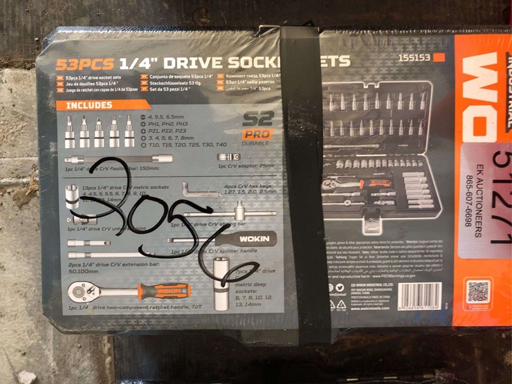 unused-wokin-53pc-1/4"-drive-socket-set-image-5