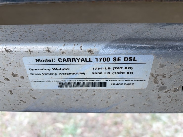 club-car-carryall-1700-utility-vehicle-sn:104218-4x4,-image-8