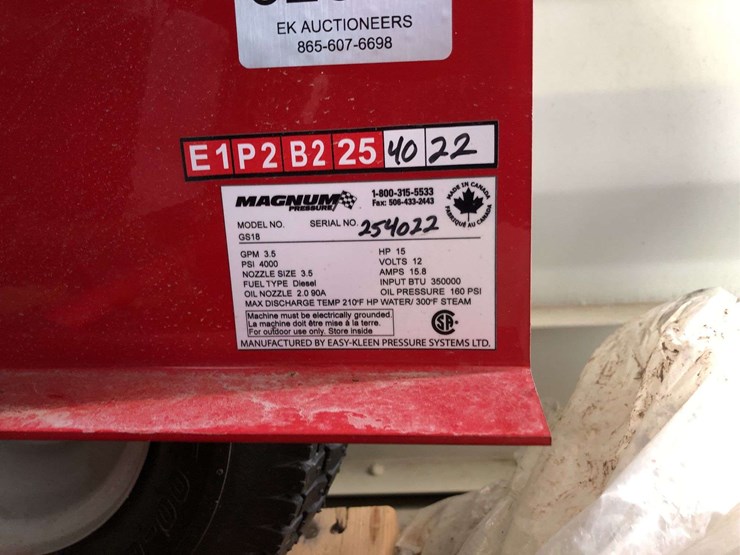 unused-easy-kleen-magnum-4000-hot-water-pressure-washer-image-4