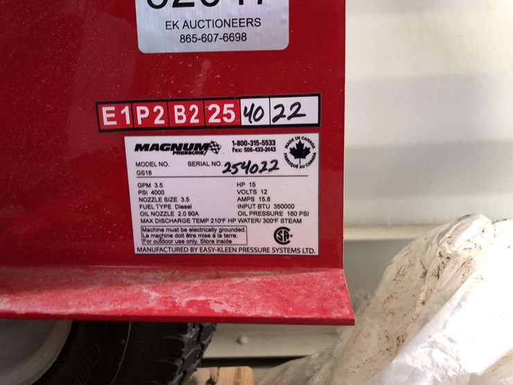 unused-easy-kleen-magnum-4000-hot-water-pressure-washer-image-5