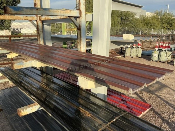 (30)-3ft-x-16ft-brown-metal-roof-panels,-image-1
