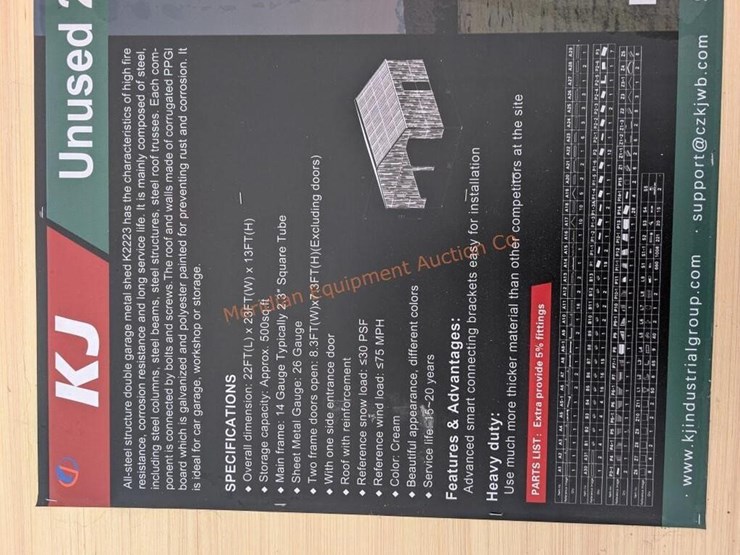 kj-23'-x-22'-double-garage-metal-shed-image-3