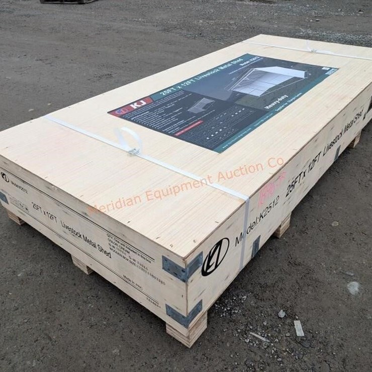 KJ 25' X 12' Metal Livestock Shed