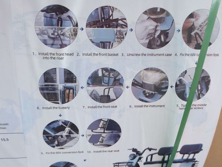 (1)-irgc40-mini-golf-cart---110v-unassembled---red-image-4