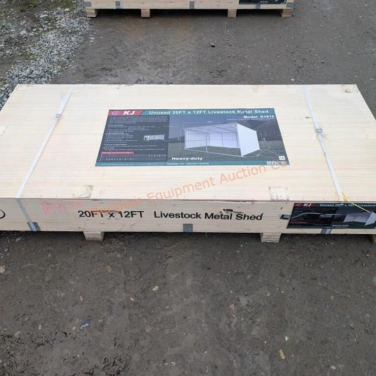 KJ 20' X 12' Metal Livestock Shed