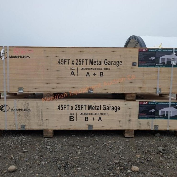 KJ 45' x 25' Steel Double Garage
