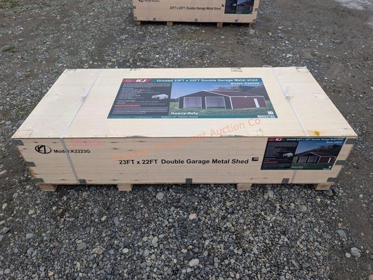 kj-23'-x-22'-double-garage-metal-shed-image-1