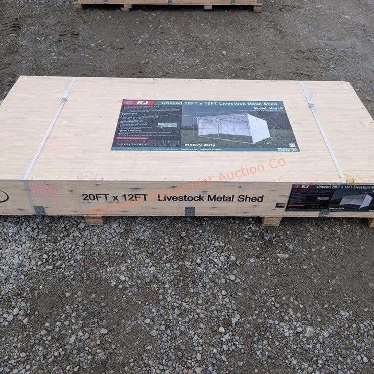 KJ 20' X 12' Metal Livestock Shed