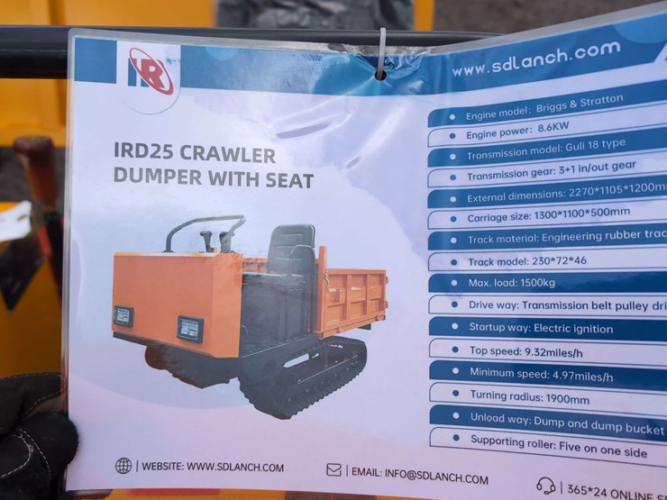 idr25-crawler-dumper-with-seat---13.5-hp-briggs-and-stratton-image-9