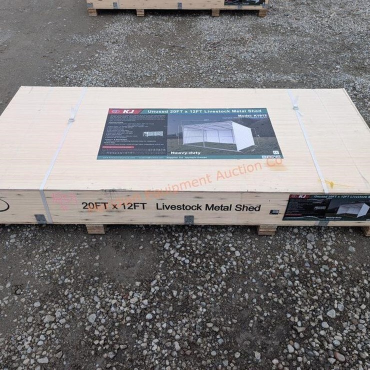 KJ 20' X 12' Metal Livestock Shed