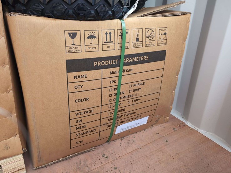 (1)-irgc40-mini-golf-cart---110v-unassembled---red-image-2