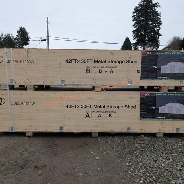 KJ 42' x 30' Metal Storage Shed