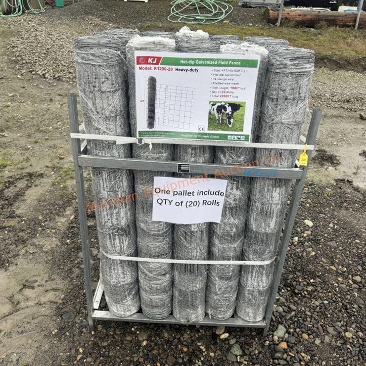 10 Rolls KJ 4' Woven Wire Fencing