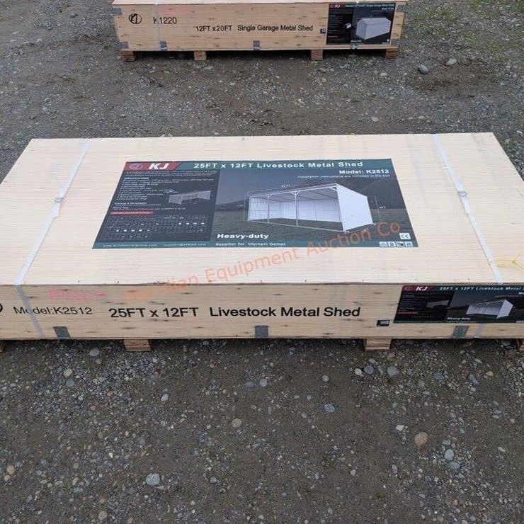 KJ 25' X 12' Metal Livestock Shed