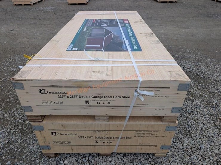 kj-33-x-25'-double-garage-metal-shed-image-7