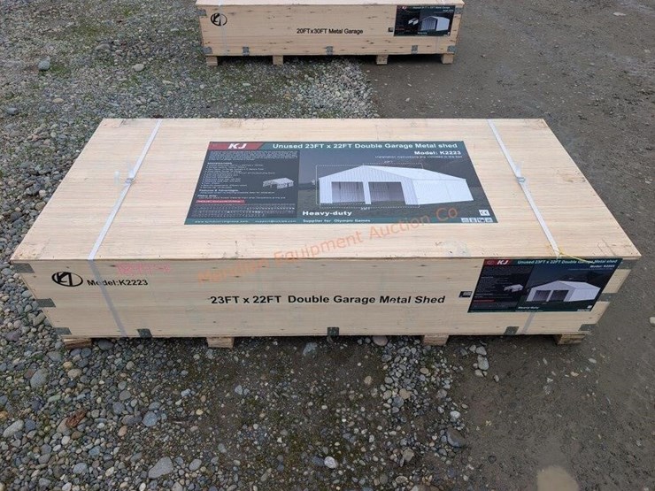 kj-23'-x-22'-double-garage-metal-shed-image-1