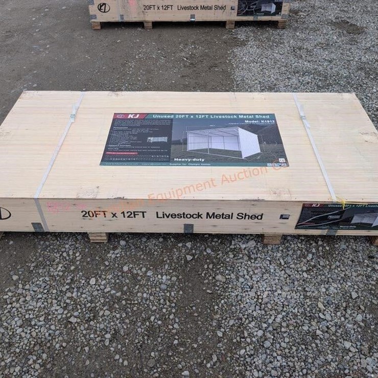 KJ 20' X 12' Metal Livestock Shed